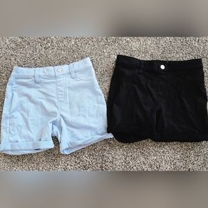Youth Black and Light Blue Shorts
